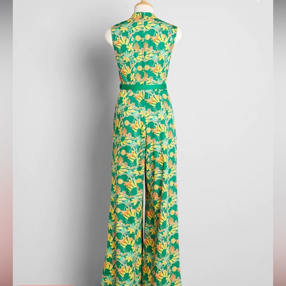 Summer In The 70's Wide-Leg Jumpsuit, Bright & Beautiful - Picture 4 of 4